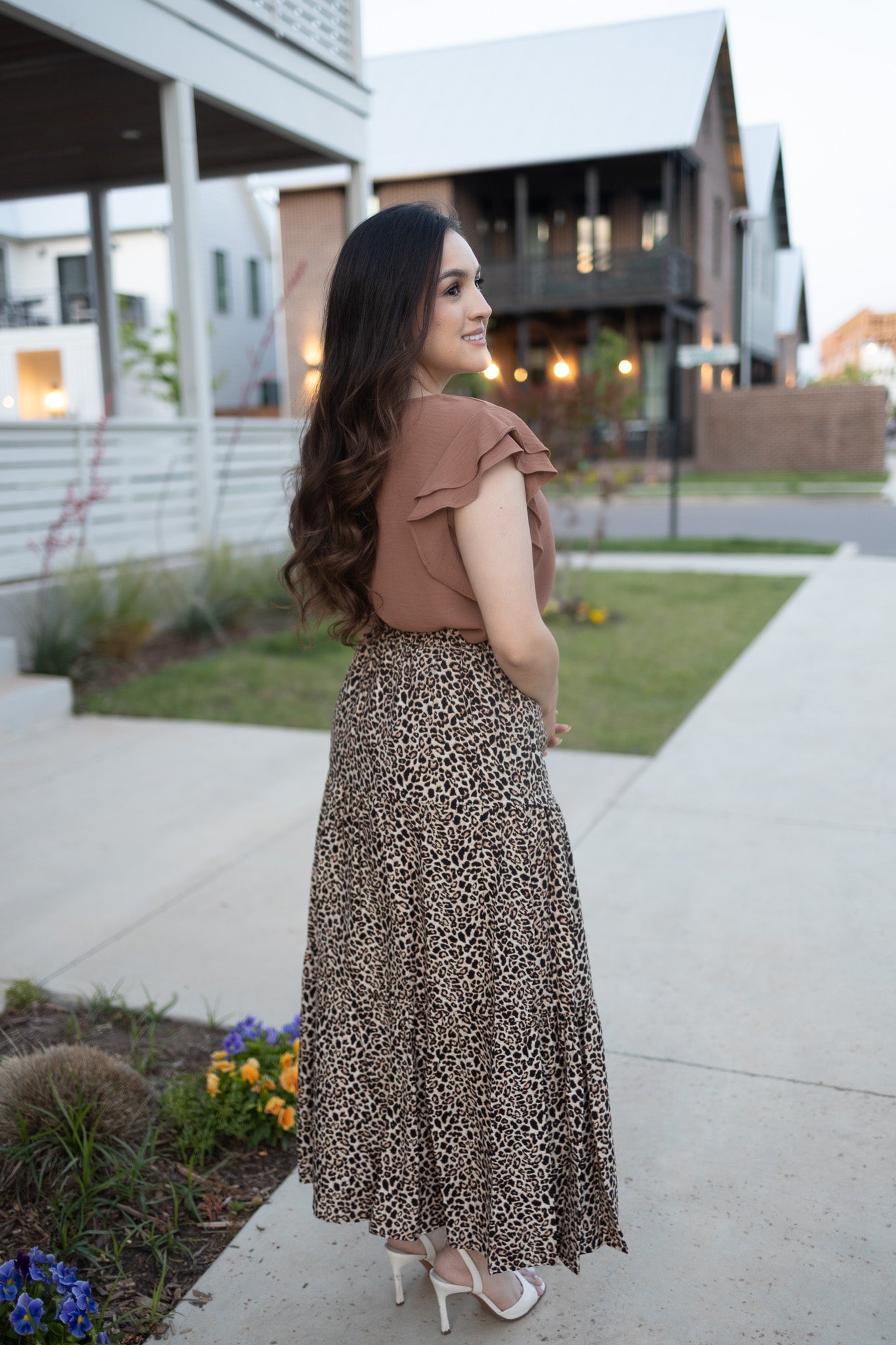 Leopard Midi Skirt