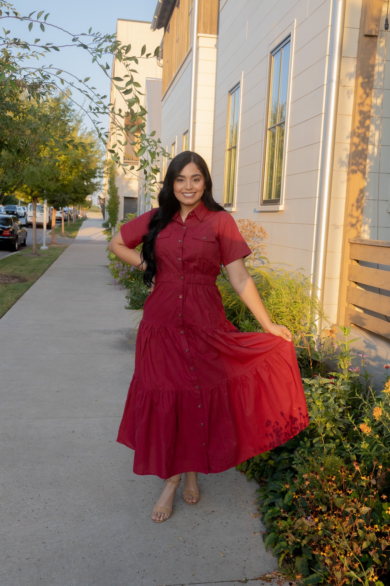 Lenore Red Maxi Dress