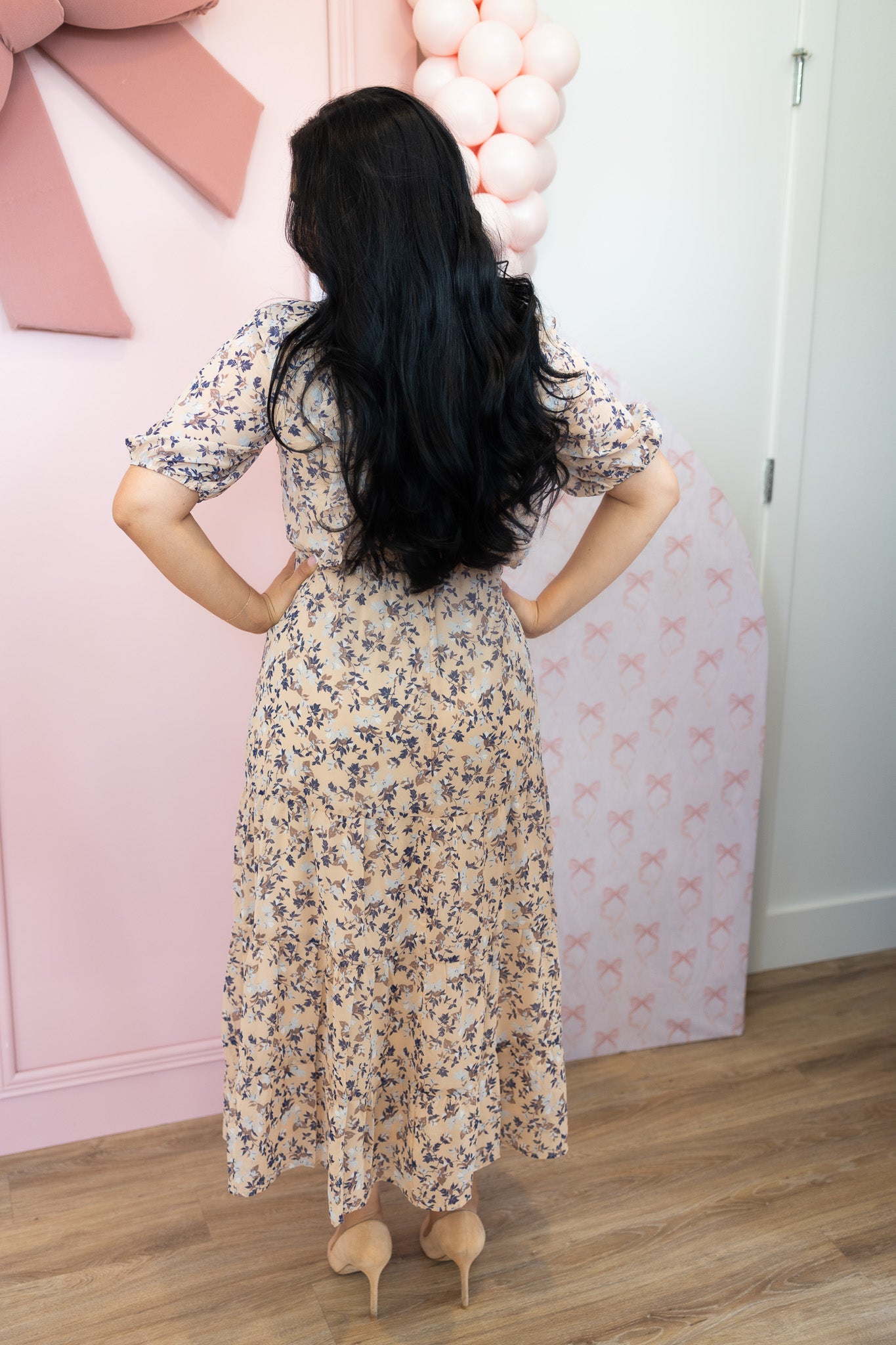Kianna Brown Midi Dress