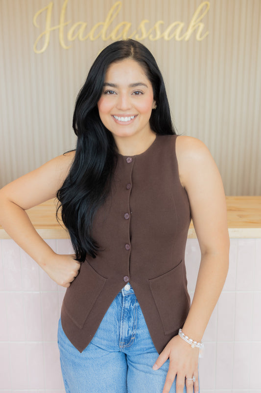 Juliee Brown Vest