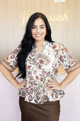 Load image into Gallery viewer, Arie Brown Blouse
