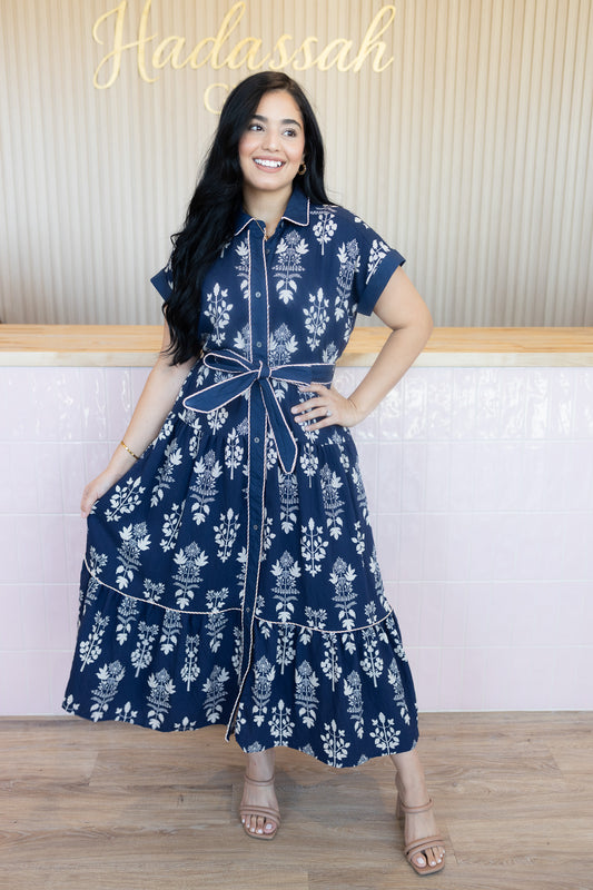 Destinny Navy Maxi Dress
