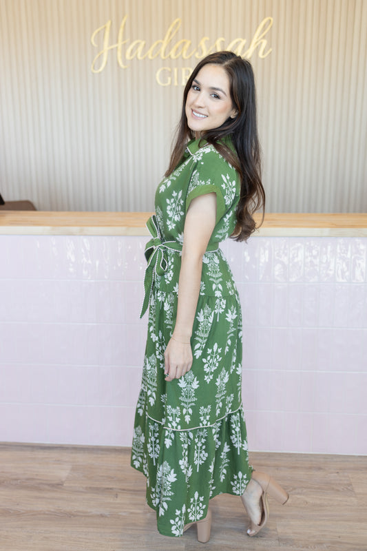 Destinny Olive Maxi Dress