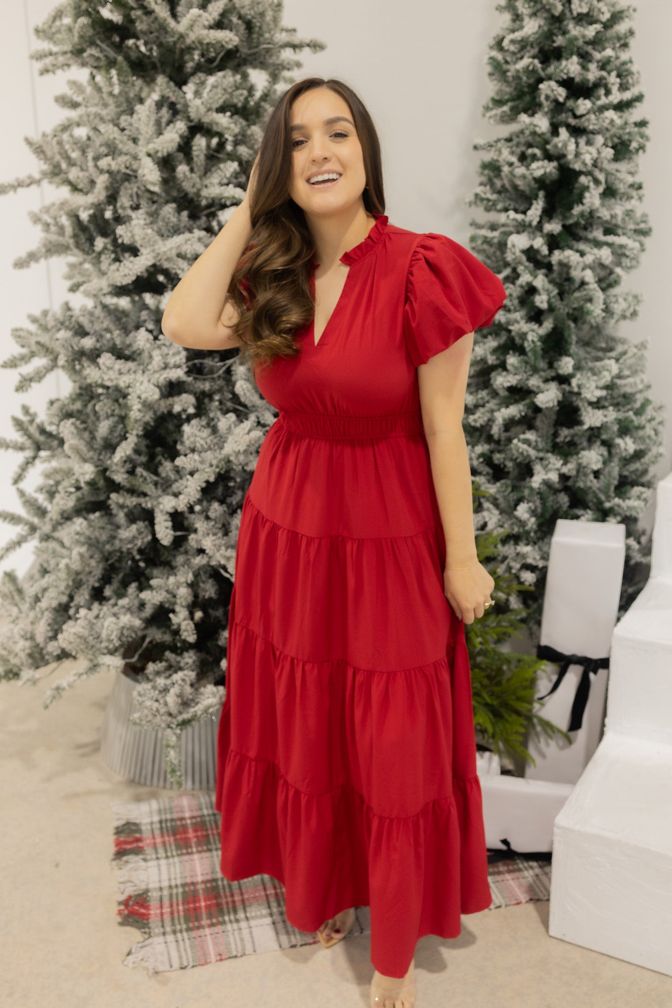 Danna Red Maxi Dress