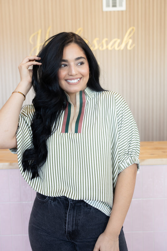 Belenn Olive Blouse
