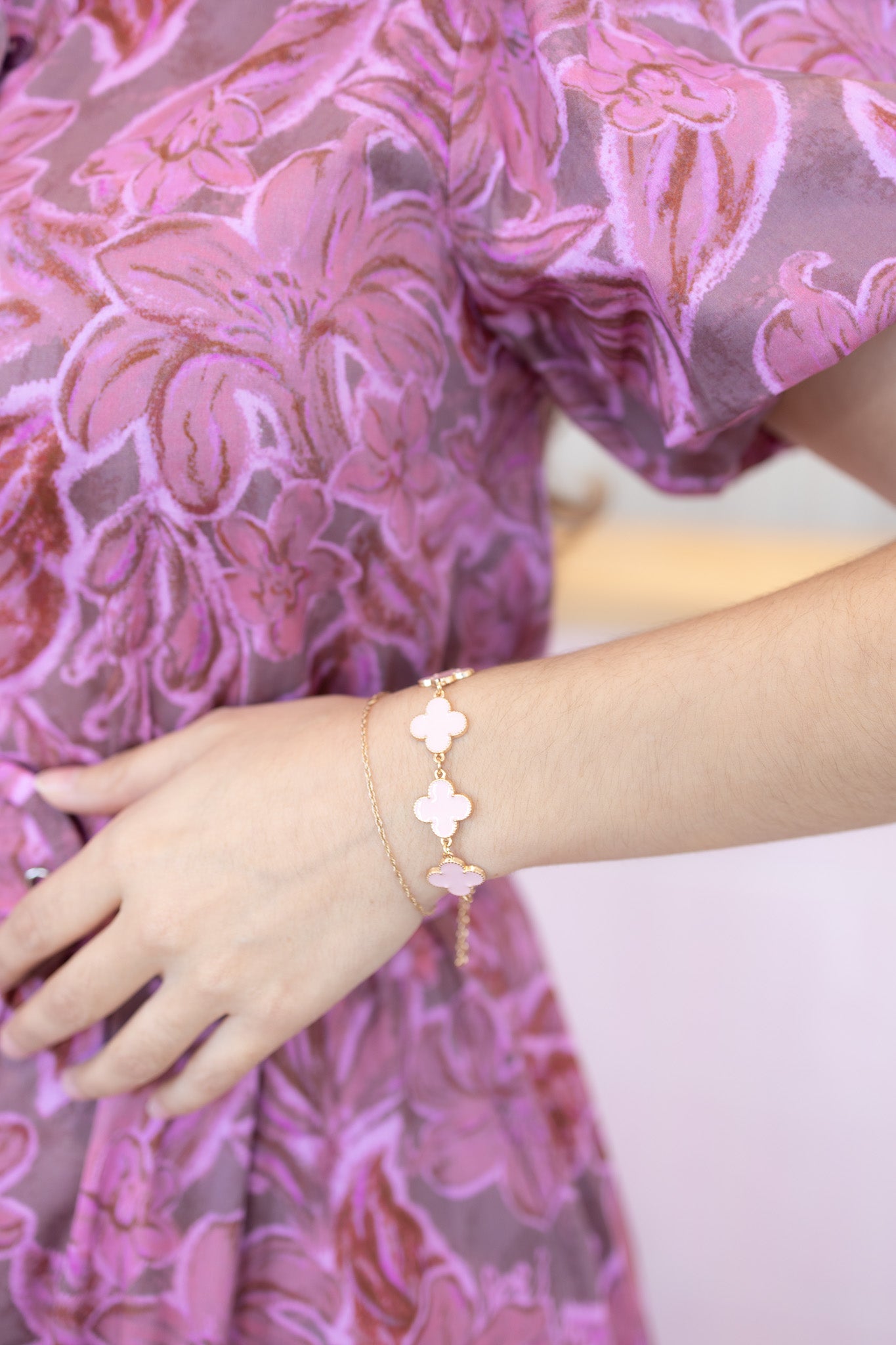Stephanie Pink Bracelet