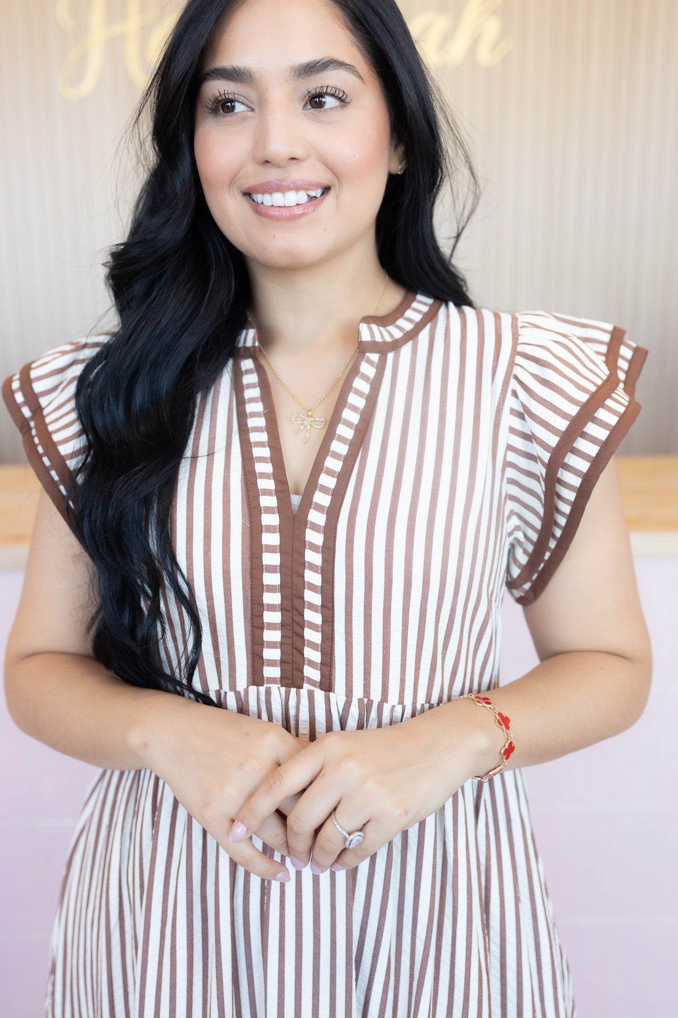 Sidney Brown Midi Dress