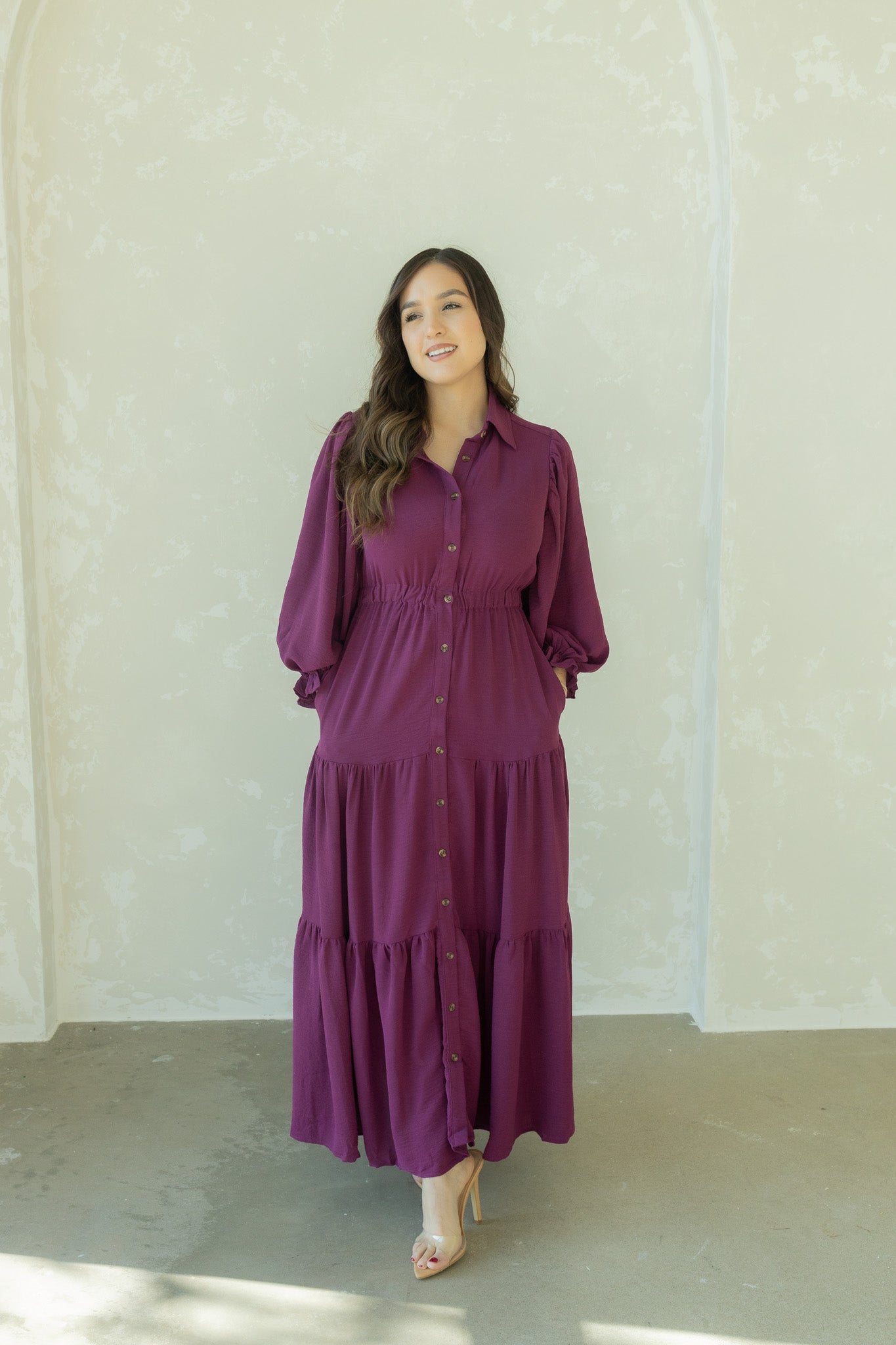 Alexa Purple Maxi Dress