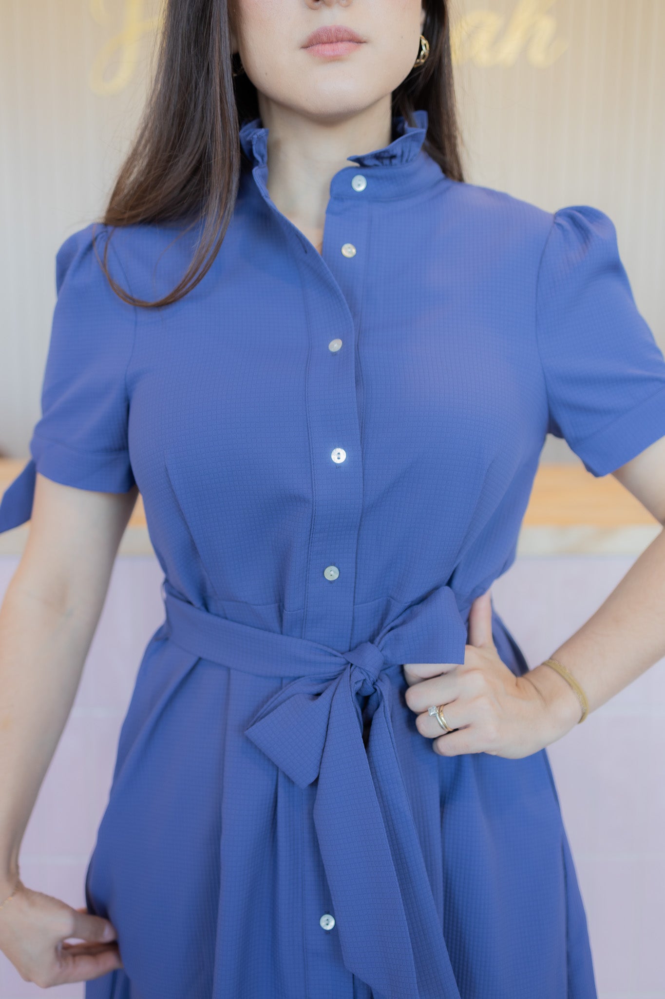 Alanna Purple Midi Dress