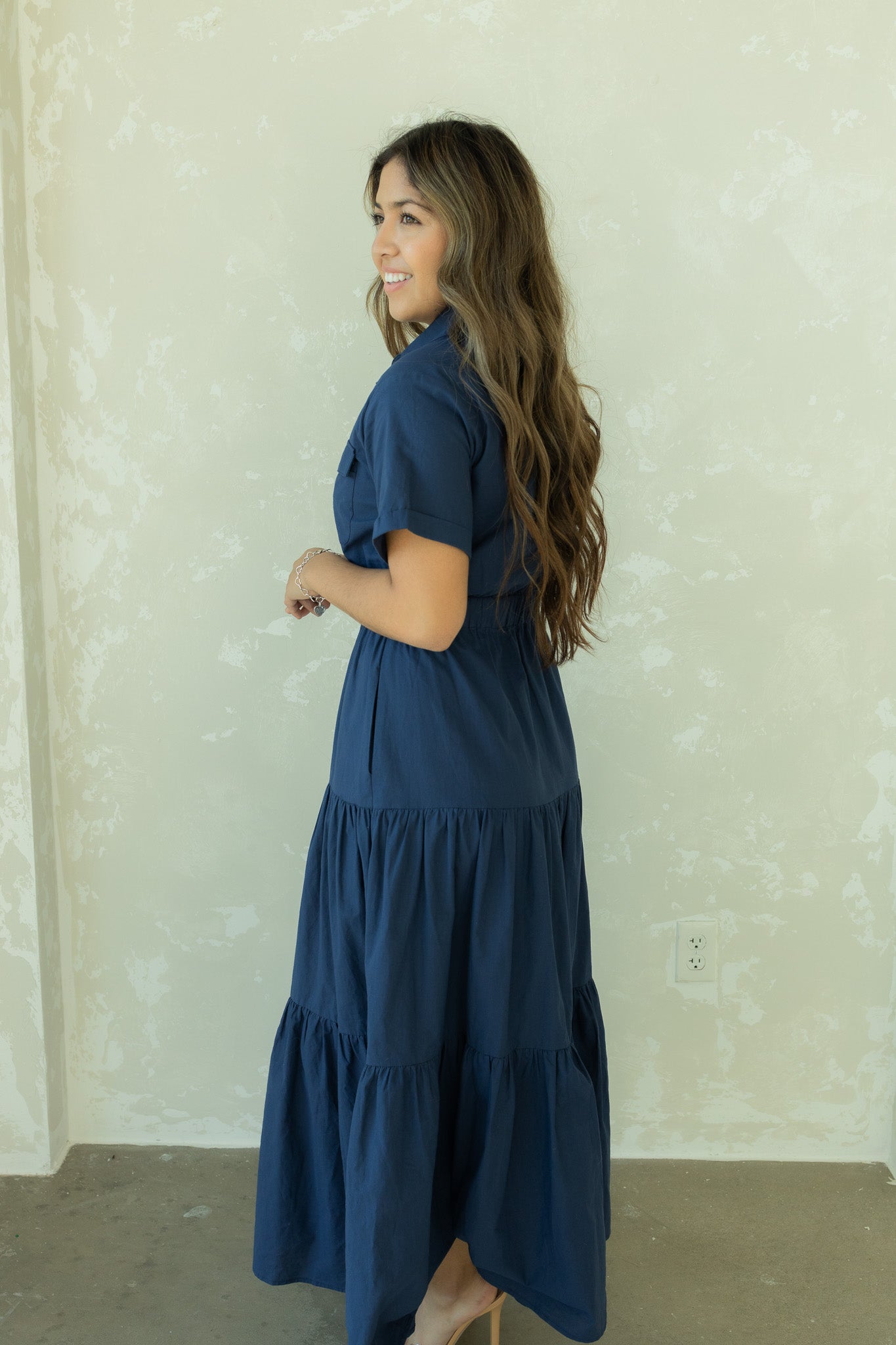 Lenore Blue Maxi Dress