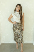 Load image into Gallery viewer, Izzy Cream Cheetah Skirt
