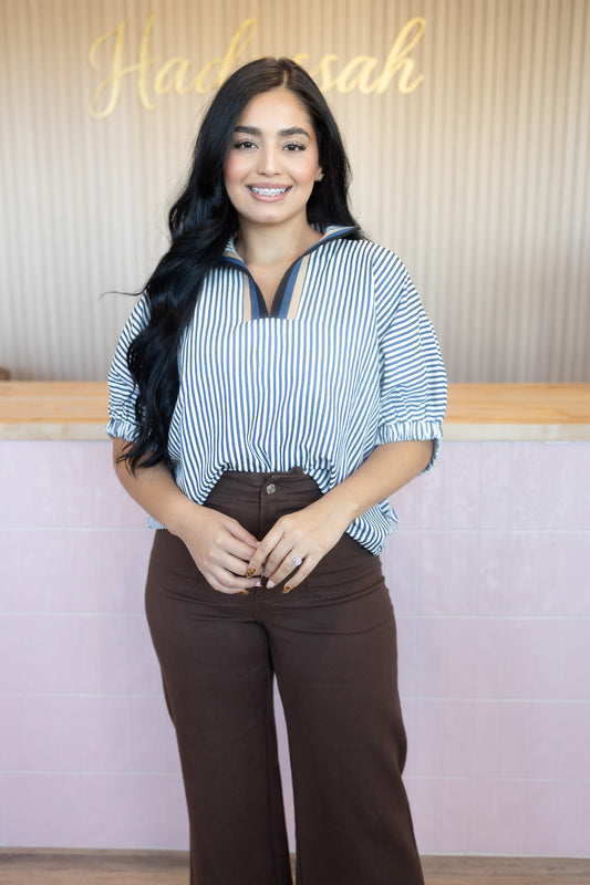 Belenn  Navy Blouse