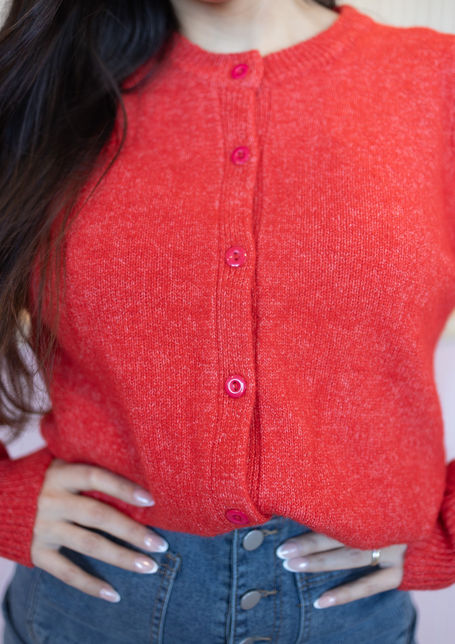 Thaily Red Cardigan