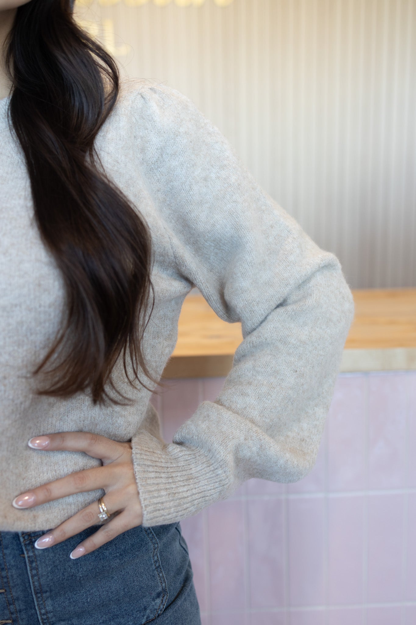 Thaily Taupe Cardigan