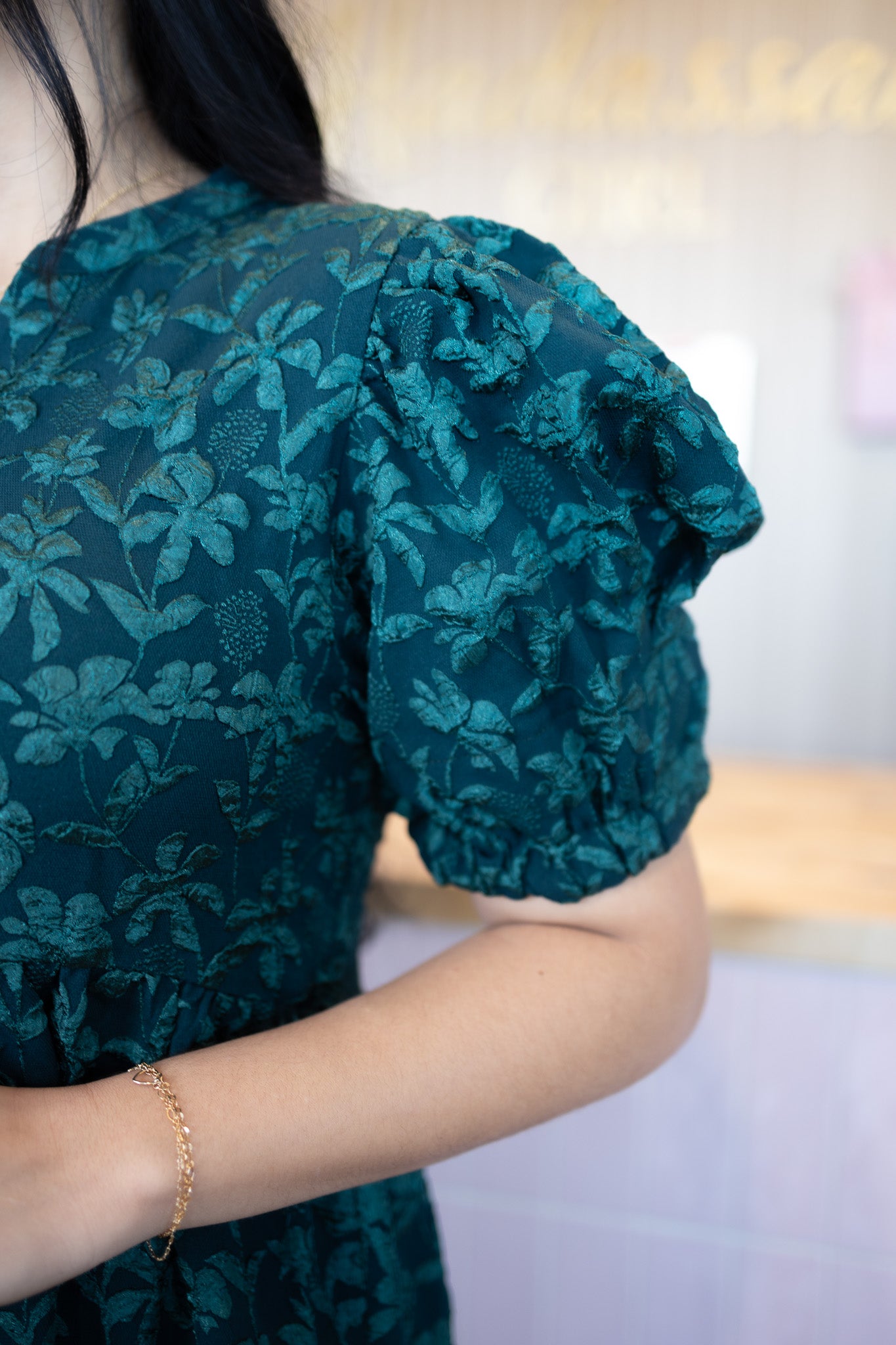 Asmery Green Midi Dress