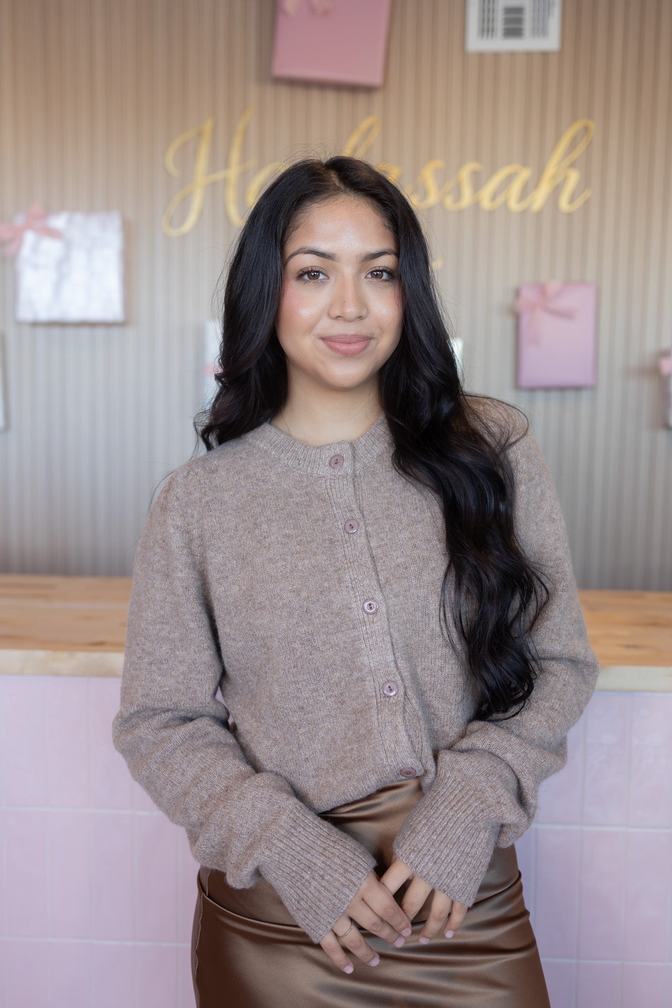 Thaily Brown Cardigan