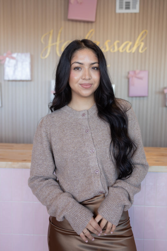 Thaily Brown Cardigan