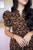 Load image into Gallery viewer, Asmery Brown Midi Dress
