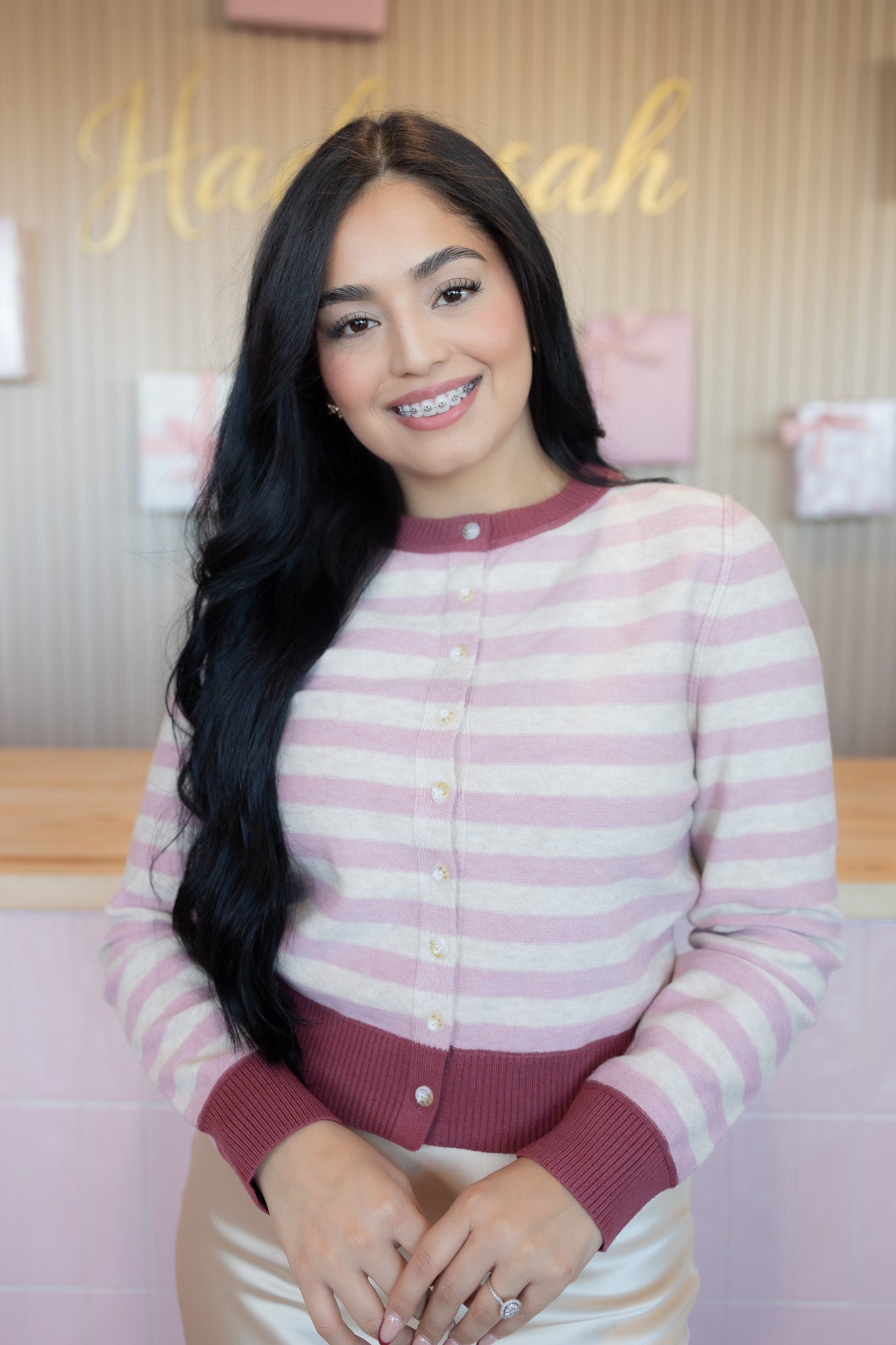 Lizbeth Pink Cardigan