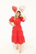 Load image into Gallery viewer, Mellanie Red Midi Dress
