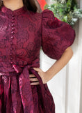 Load image into Gallery viewer, PRE-ORDER Ximena Wine Midi Dress
