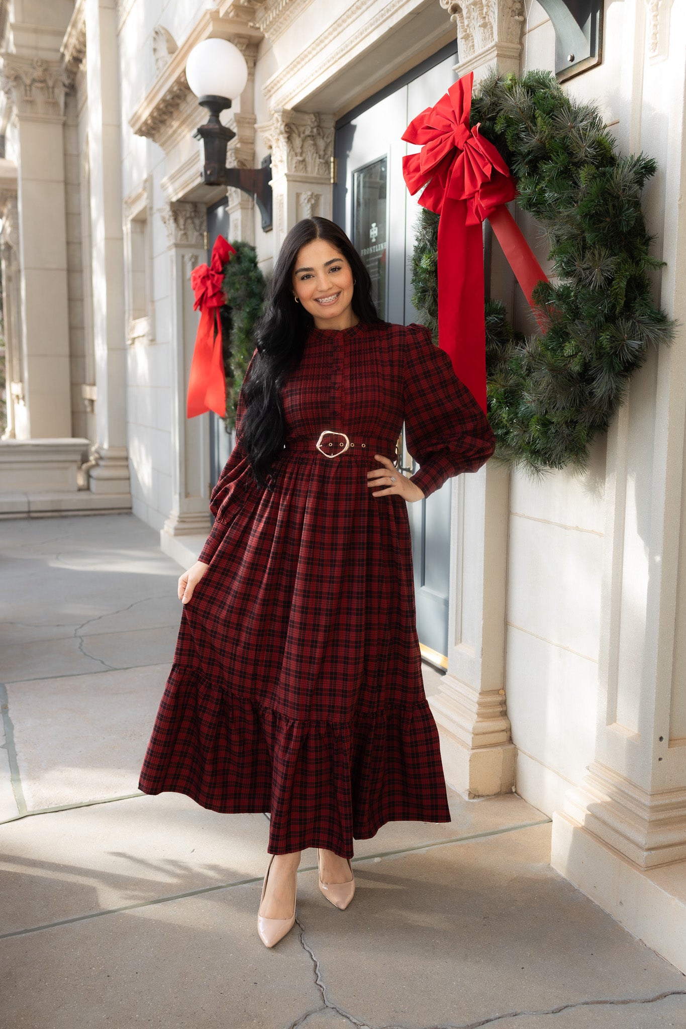 Noelle Red Maxi Dress