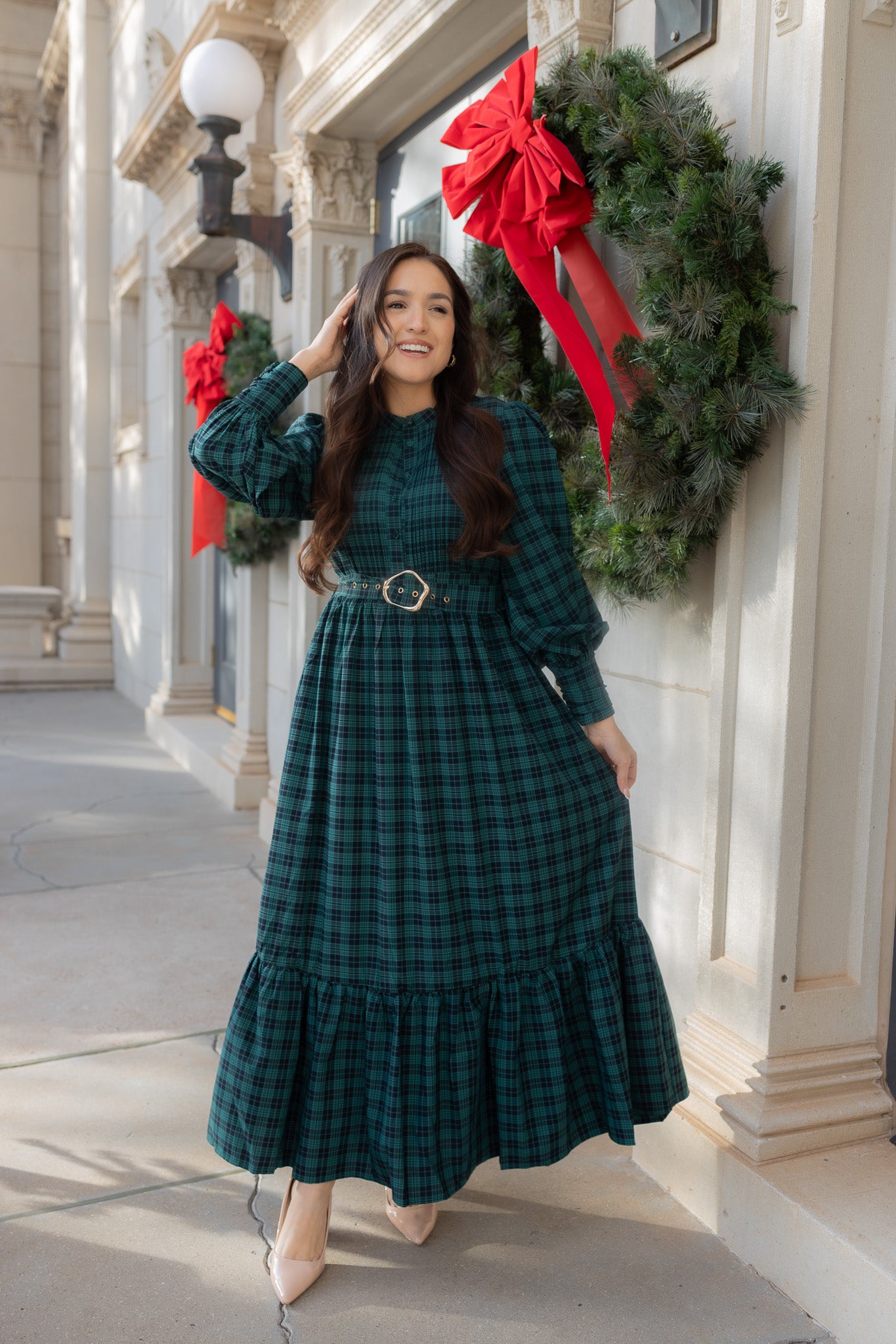 PRE-ORDER Noelle Green Maxi Dress