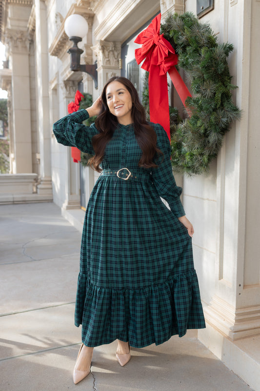 Noelle Green Maxi Dress