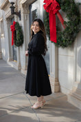 Load image into Gallery viewer, Anastasia Black Midi Dress
