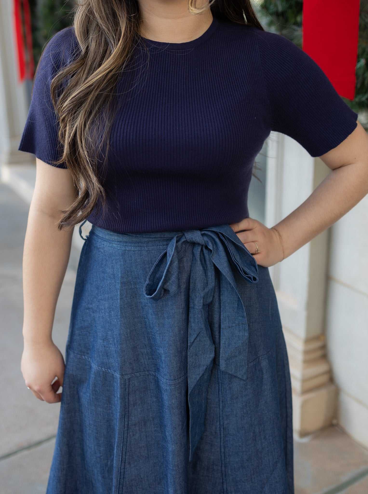 Jeymi Denim Midi Dress