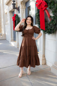 Load image into Gallery viewer, Everleigh Brown Midi Dress
