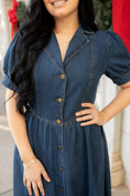 Load image into Gallery viewer, Aurora denim Midi Dress
