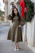 Load image into Gallery viewer, Anastasia Olive Midi Dress
