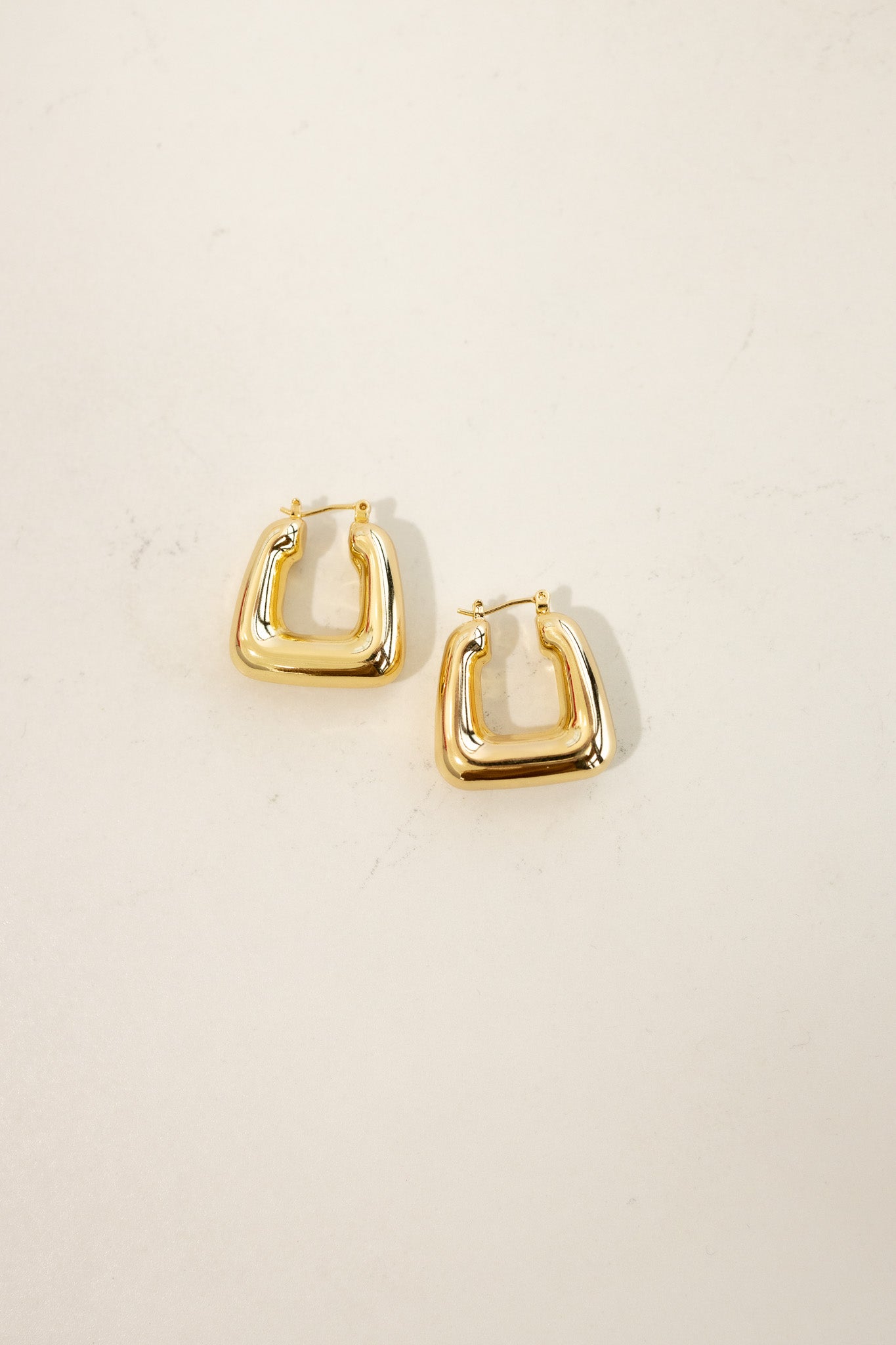 Squared Hoop Earrings