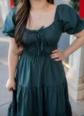 Load image into Gallery viewer, Everleigh Hunter Green Dress
