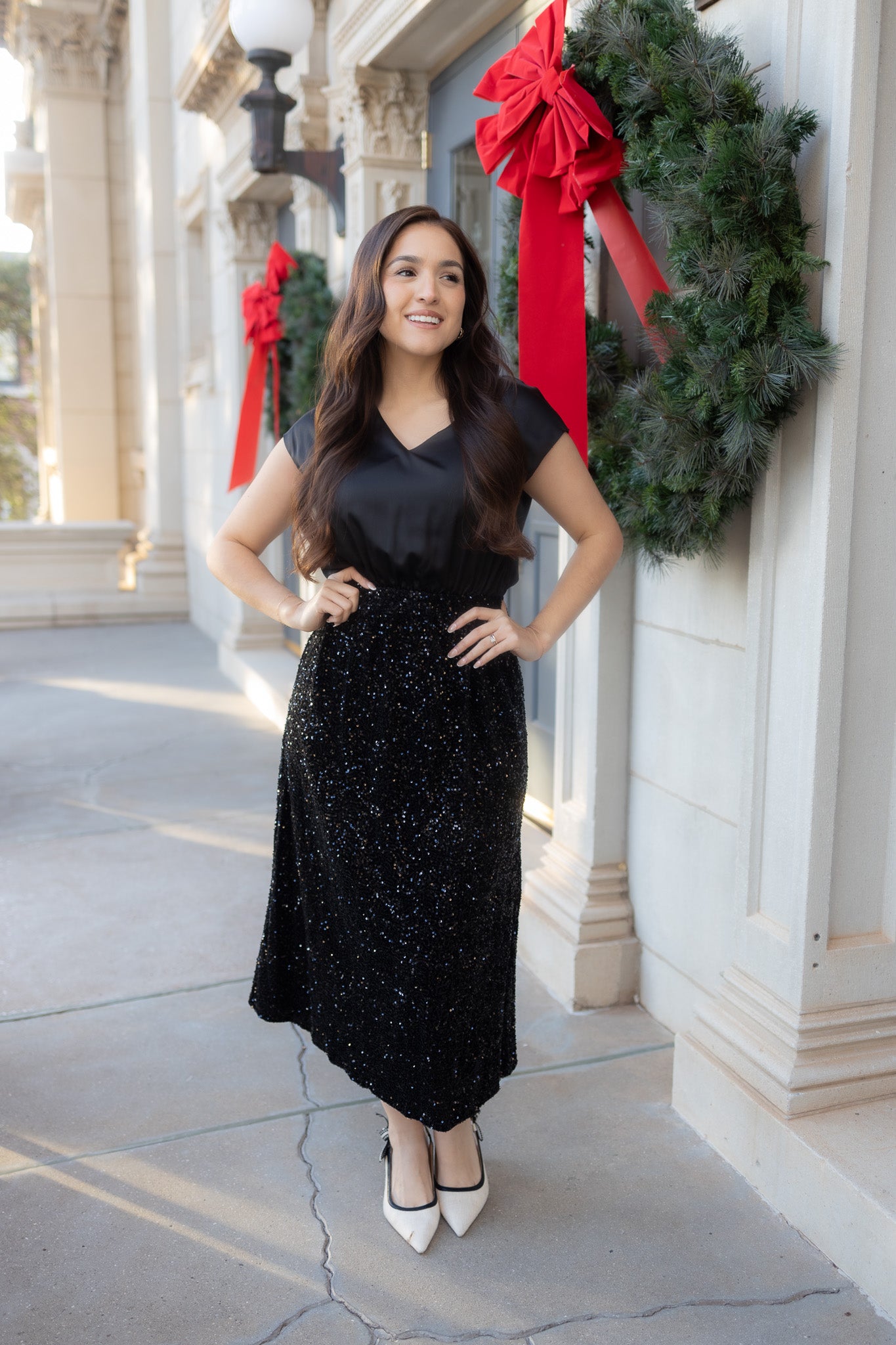 Selah  Black midid Dress