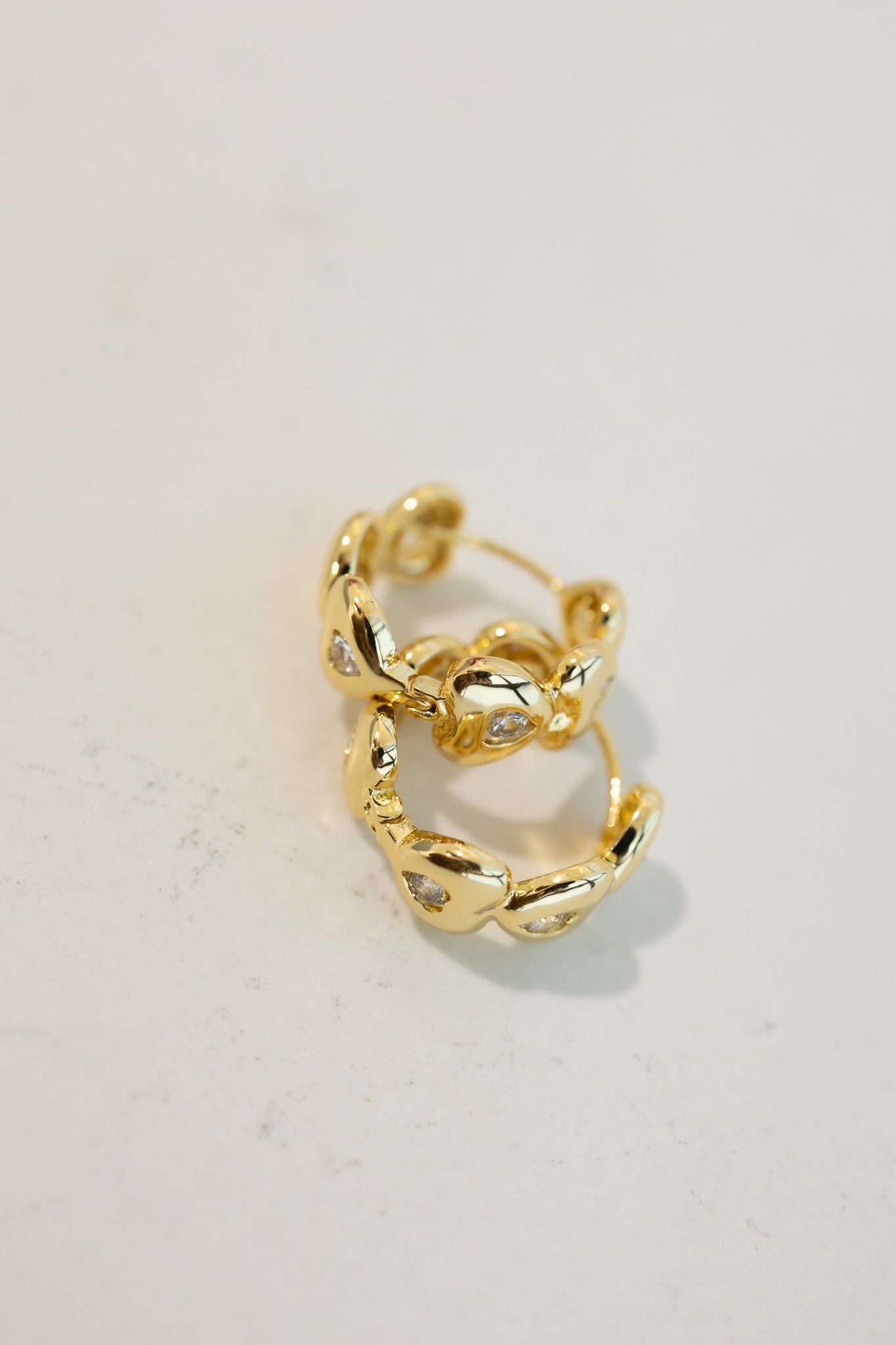 Hearts Hoop Earrings