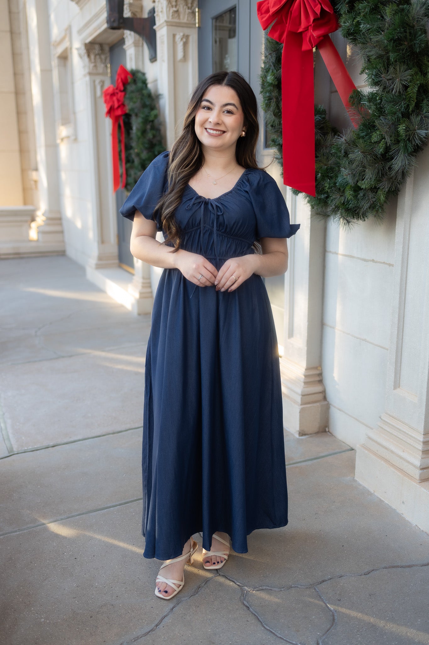 Frida Denim Maxi Dress