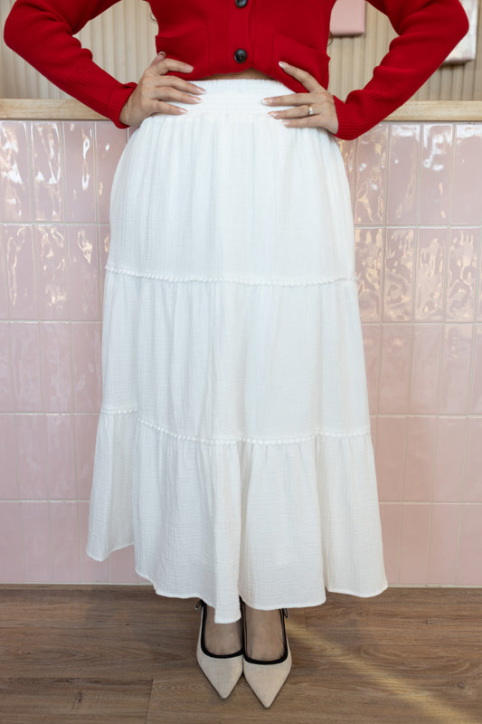 Yosmery White Skirt