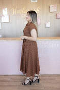 Load image into Gallery viewer, Clara Brown Polka Dot Maxi Dress
