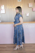 Load image into Gallery viewer, Eloise Denim Blue Maxi Dress
