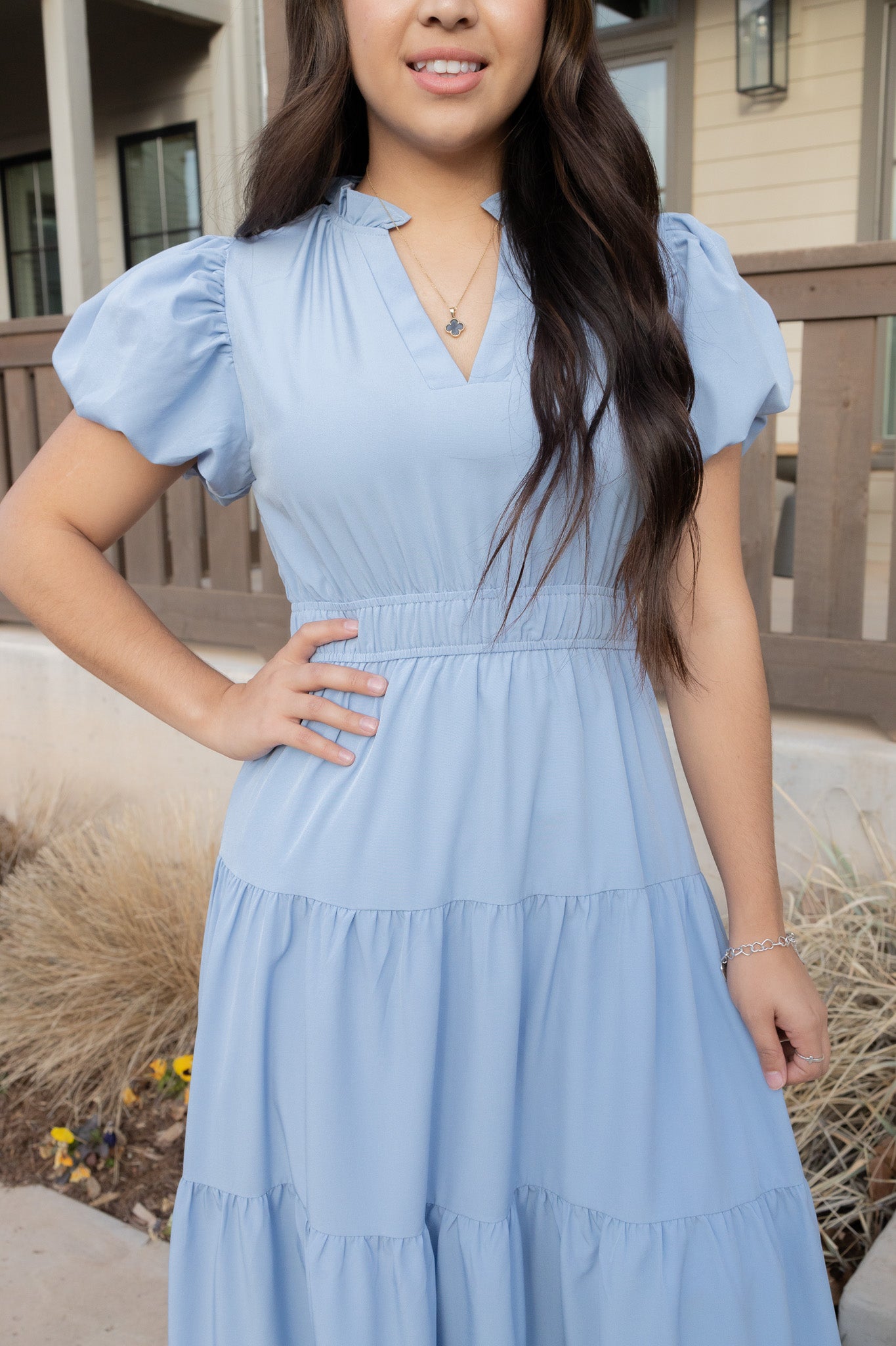 Danna Lt/Blue Maxi Dress