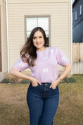 Load image into Gallery viewer, Zinnia Lilac Sweater Top
