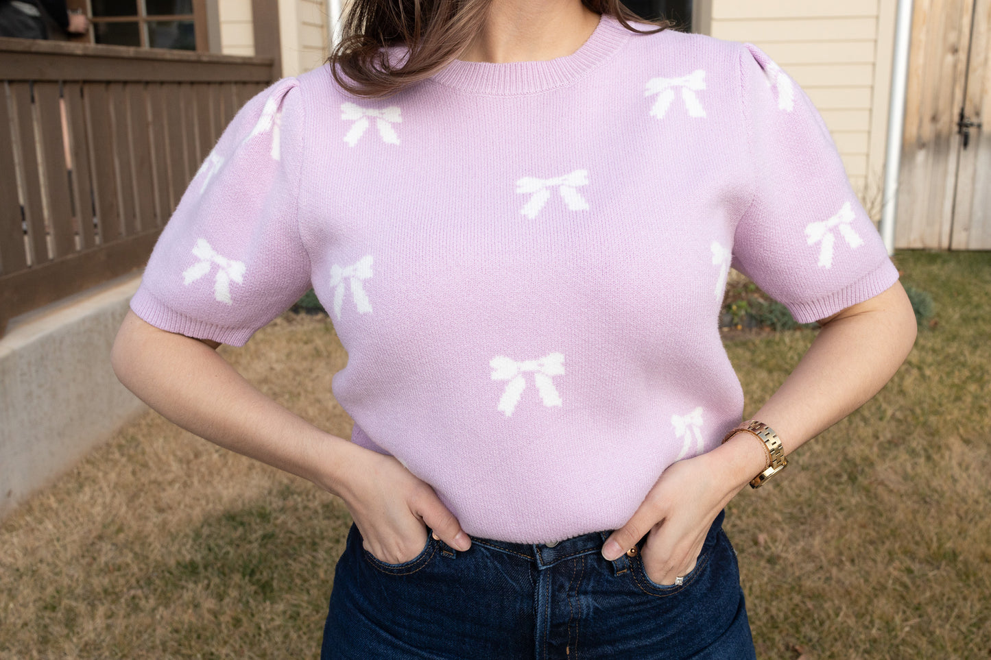 Zinnia Lilac Sweater Top