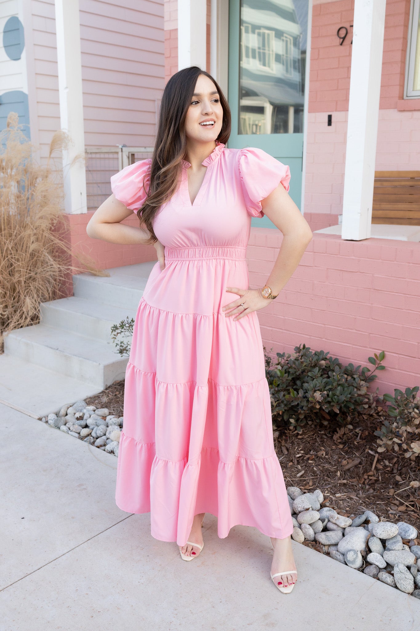 Danna Pink Maxi Dress