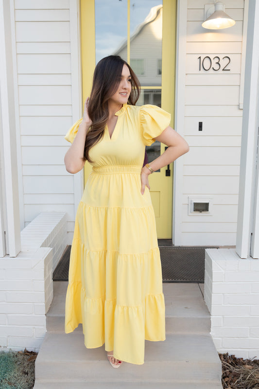 Danna Yellow Maxi Dress