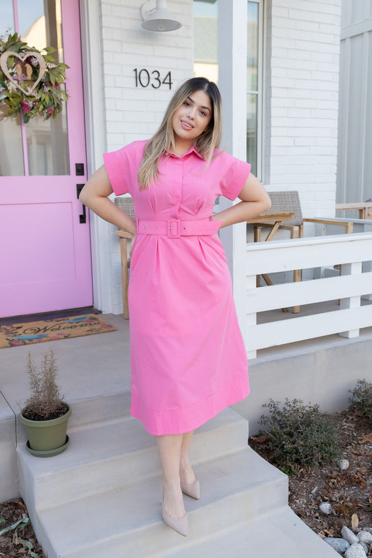 Sweet Rose Midi Dress