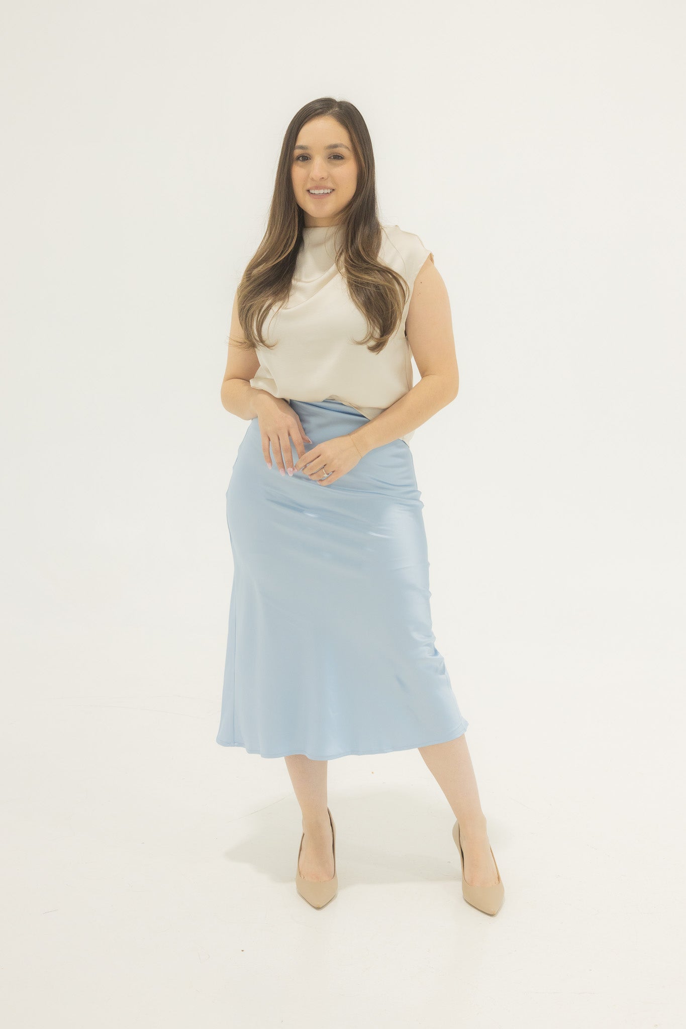 Sabrina Light Blue Skirt