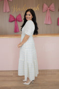 Load image into Gallery viewer, Dhalia Cream/Blue Dress
