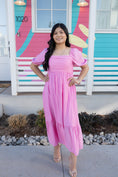 Load image into Gallery viewer, Norah Pink Midi Dress
